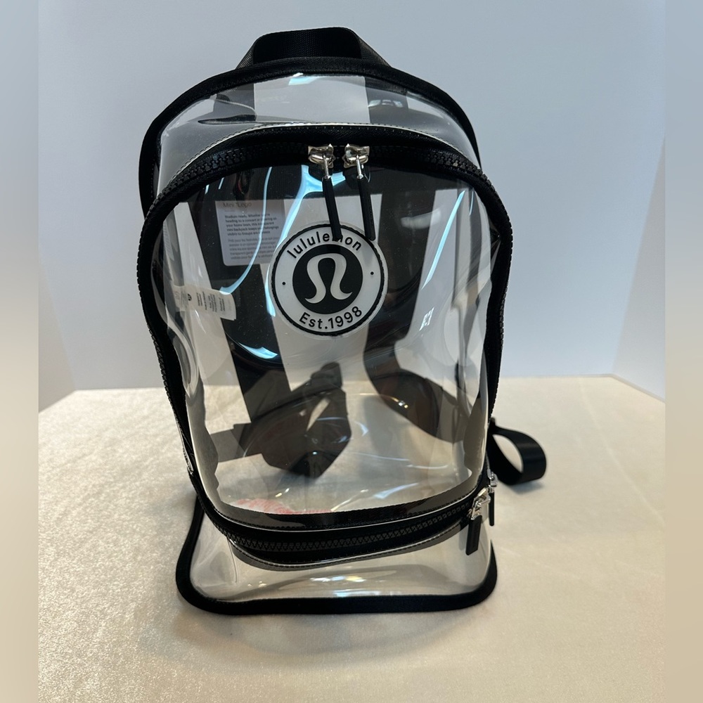 Lululemon Clear Backpack mini Logo 10L NWT
